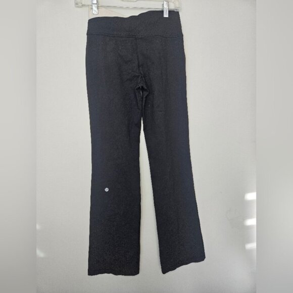 Lululemon Astro Heathered Pant. Black Grey Cross Cross. Size 4 - Picture 4 of 15